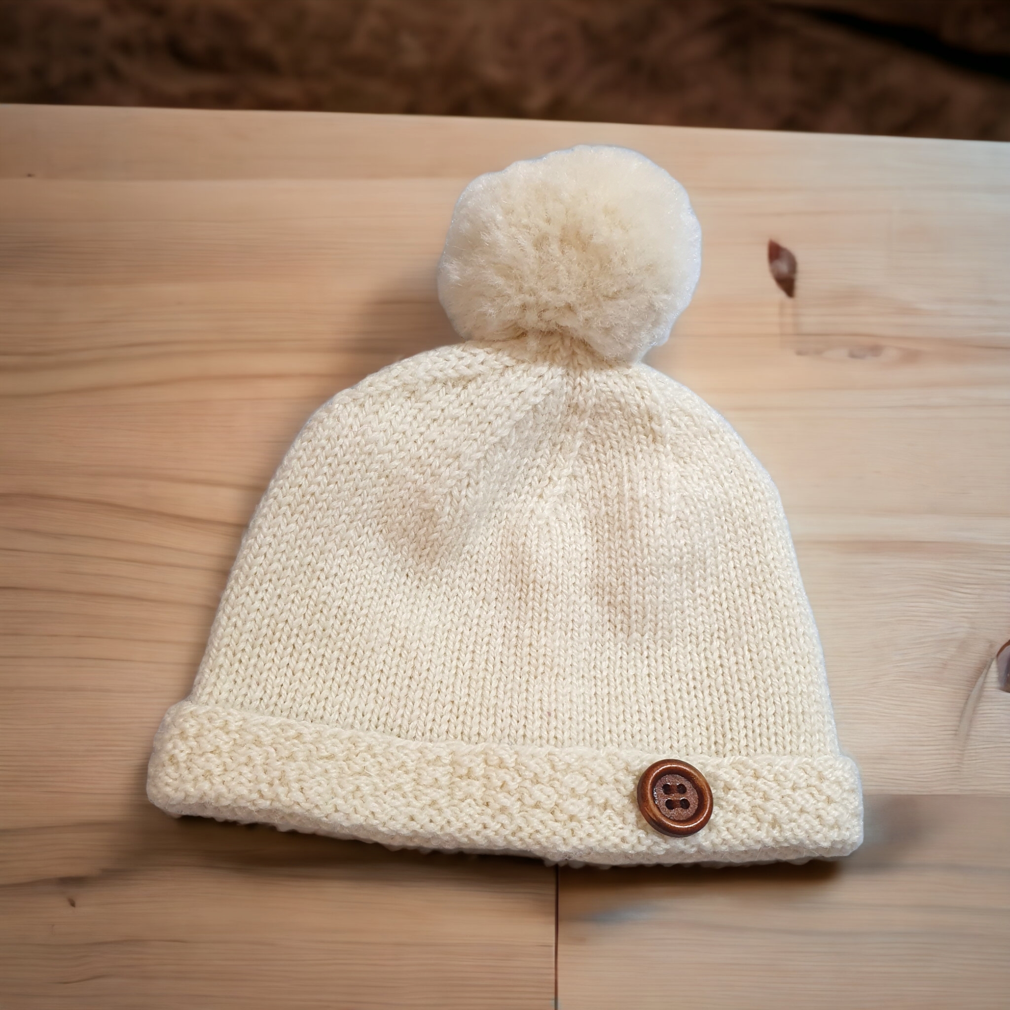 Merino Wool Baby Hat Alba Craft